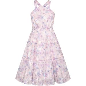 imageGRACE KARIN Girls Off Shoulder Dress Sleeveless Floral Swiss Dots Casual Spring Summer Midi Dress 514YPurple Jacquard