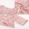 imageGRACE KARIN Sequin Jacket for Womens 34 Sleeve Open Front Floral Lace Party Crop Cardigan Bolero Shrug Pink S