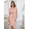 imageGRACE KARIN Sequin Jacket for Womens 34 Sleeve Open Front Floral Lace Party Crop Cardigan Bolero Shrug Pink S