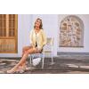 imageGRACE KARIN Womens 2025 Tie Ftont Cropped Cardigan 34 Sleeve Lightweight HollowedOut Eyelet ShrugLight Yellow