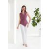 imageGRACE KARIN Womens Wrap V Neck Casual Work Tops Sleeveless Office Dressy Summer Blouse Asymmetrical Elegant ShirtsDirty Pink