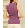 imageGRACE KARIN Womens Wrap V Neck Casual Work Tops Sleeveless Office Dressy Summer Blouse Asymmetrical Elegant ShirtsDirty Pink