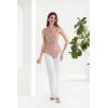 imageGRACE KARIN Womens Wrap V Neck Casual Work Tops Sleeveless Office Dressy Summer Blouse Asymmetrical Elegant ShirtsPink