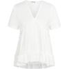 imageGRACE KARIN Short Sleeve Blouse for Women 2025 Casual VNeck Ruffle TopsWhite