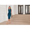 imageGRACE KARIN Womens Business Dresses Sleeveless V Neck Bodycon Sheath Dress Zipper Up Office Work Dress with PocketsPeacock