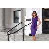 imageGRACE KARIN Womens Wear to Work Dresses Cap Sleeve Bodycon Midi Business Casual Outfits Office Attire Pencil Church DressDark Purple