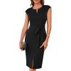 imageGRACE KARIN Womens Wear to Work Dresses Cap Sleeve Bodycon Midi Business Casual Outfits Office Attire Pencil Church DressBlack