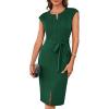 imageGRACE KARIN Womens Wear to Work Dresses Cap Sleeve Bodycon Midi Business Casual Outfits Office Attire Pencil Church DressDark Green