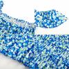 imageGRACE KARIN Womens Off Shoulder Floral Summer Ruffle Midi Sleeveless Boho Smocked Flowy Aline DressesBlue
