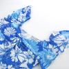 imageGRACE KARIN Women Summer Floral Dress Flutter Short Sleeve Casual Split Flowy Vacation Beach Midi Long DressesBluewhite Floral