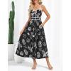 imageGRACE KARIN Womens 2025 Summer Casual Floral Boho Dress Spaghetti Strap Flowy Beach Maxi DressesBlack