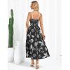 imageGRACE KARIN Womens 2025 Summer Casual Floral Boho Dress Spaghetti Strap Flowy Beach Maxi DressesBlack