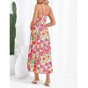 imageGRACE KARIN Womens 2025 Summer Casual Floral Boho Dress Spaghetti Strap Flowy Beach Maxi DressesPink Yellow
