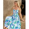 imageGRACE KARIN Womens 2025 Summer Casual Floral Boho Dress Spaghetti Strap Flowy Beach Maxi DressesPurple Green