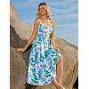 imageGRACE KARIN Womens 2025 Summer Casual Floral Boho Dress Spaghetti Strap Flowy Beach Maxi DressesPurple Green