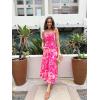 imageGRACE KARIN Womens 2025 Summer Casual Floral Boho Dress Spaghetti Strap Flowy Beach Maxi DressesRose Red