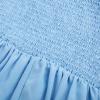 imageGRACE KARIN Womens 2025 Summer Spaghetti Strap Midi Dress Square Neck A Line Flowy Dress Tie Front Beach SundressLight Haze Blue