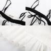 imageGRACE KARIN Womens 2025 Summer Spaghetti Strap Midi Dress Square Neck A Line Flowy Dress Tie Front Beach SundressWhite