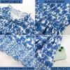imageGRACE KARIN Womens Floral Boho Dress Hawaiian Dresse Short Sleeve V Neck Summer Beach Wedding Guest Swing Maxi SundressWhite Blue Floral