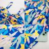 imageGRACE KARIN Womens Summer Spaghetti Strap Maxi Dress Smocked Floral A line Dress Sleeveless Boho Beach Sundress with PocketsBlue Yellow Floral