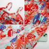 imageGRACE KARIN Womens Summer Spaghetti Strap Maxi Dress Smocked Floral A line Dress Sleeveless Boho Beach Sundress with PocketsGreen Red Floral