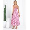 imageGRACE KARIN Womens Summer Spaghetti Strap Maxi Dress Smocked Floral A line Dress Sleeveless Boho Beach Sundress with PocketsPink Floral
