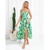 imageGRACE KARIN Womens Summer Strapless Dress Smocked Casual Beach Party Long Maxi Dresses with PocketsGreen