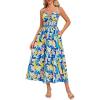Blue Yellow Floral