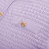 imageGRACE KARIN Womens Cardigan Sweaters 2025 Summer Open Front Button Down Short Sleeve Textured Knitted Sweater Tops OutfitPurple