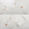 imageGRACE KARIN Womens Cardigan Sweaters 2025 Summer Open Front Button Down Short Sleeve Textured Knitted Sweater Tops OutfitWhite