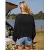 imageGRACE KARIN Womens Lightweight Cardigan Open Front Long Sleeve Hollow Out Sweater Loose Boho Beach Crochet Cover UpBlack