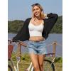 imageGRACE KARIN Womens Lightweight Cardigan Open Front Long Sleeve Hollow Out Sweater Loose Boho Beach Crochet Cover UpBlack
