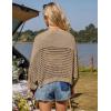 imageGRACE KARIN Womens Lightweight Cardigan Open Front Long Sleeve Hollow Out Sweater Loose Boho Beach Crochet Cover UpKhaki
