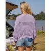 imageGRACE KARIN Womens Lightweight Cardigan Open Front Long Sleeve Hollow Out Sweater Loose Boho Beach Crochet Cover UpLilac