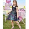 imageGRACE KARIN Girls Sequin Dress Formal Party Fancy Gold Special Occasion Sparkly Sleeveless Size 612Black