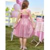 imageGRACE KARIN Girls Sequin Dress Formal Party Fancy Gold Special Occasion Sparkly Sleeveless Size 612Pink