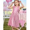imageGRACE KARIN Girls Sequin Dress Formal Party Fancy Gold Special Occasion Sparkly Sleeveless Size 612Pink