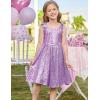 imageGRACE KARIN Girls Sequin Dress Formal Party Fancy Gold Special Occasion Sparkly Sleeveless Size 612Purple