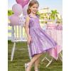imageGRACE KARIN Girls Sequin Dress Formal Party Fancy Gold Special Occasion Sparkly Sleeveless Size 612Purple