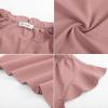 imageGRACE KARIN Womens 2025 Short Sleeve Summer Tops Casual Ruffle V Neck Dressy Ruched Trendy Blouse ShirtsPink