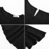 imageGRACE KARIN Womens 2025 Summer Babydoll Tops Casual Crewneck Ruffle Sleeve Shirts Loose Fit Pleated Blouse OutfitsBlack