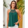 imageGRACE KARIN Women Tank Tops 2025 Summer Halter Tops Sleeveless Crochet Camisole Casual BlousesGreen