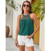 imageGRACE KARIN Women Tank Tops 2025 Summer Halter Tops Sleeveless Crochet Camisole Casual BlousesGreen