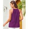 imageGRACE KARIN Women Tank Tops 2025 Summer Halter Tops Sleeveless Crochet Camisole Casual BlousesPurple