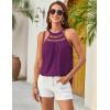 imageGRACE KARIN Women Tank Tops 2025 Summer Halter Tops Sleeveless Crochet Camisole Casual BlousesPurple