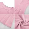 imageGRACE KARIN Womens Cap Sleeve Peplum Tops Crew Neck Elegant Dressy Casual Blouses Sleveeless Business Work ShirtsPink