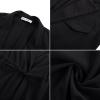 imageGRACE KARIN Womens Sleeveless Wrap Vest Tops Casual V Neck Peplum Dressy Blouse Drawstring Cardigan Outerwear ShirtsBlack