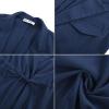 imageGRACE KARIN Womens Sleeveless Wrap Vest Tops Casual V Neck Peplum Dressy Blouse Drawstring Cardigan Outerwear ShirtsNavy Blue