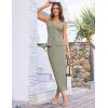 imageGRACE KARIN Womens 2 Piece Skirt Sets V Neck Sleeveless Tops and Slit Ribbed Knit Maxi Skirt 2025 Summer OutfitsLight Green