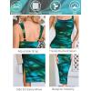 imageGRACE KARIN Mesh Dress for Women Tie Dye Bodycon Midi Stetchy Wedding Square Neck Party CocktailBlue